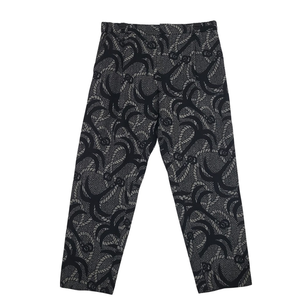 Scotch and Soda Amsterdam Blauw Wool Blend Trousers Sz 34x28 Gray Ankle Nautical
